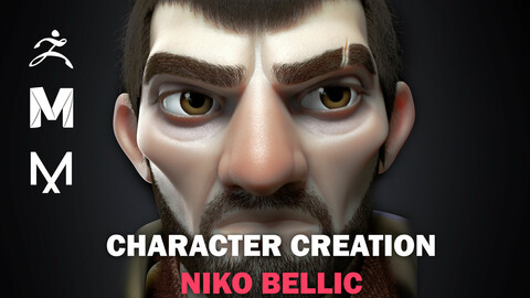 NIKO BELLIC - CARTOON CHARACTER CREATION - TUTORIAL
