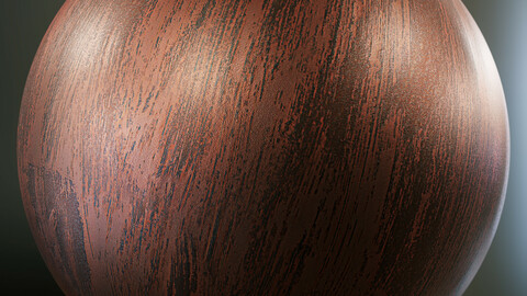 PBR - SCRATCHED COPPER STYLE METAL - 4K MATERIAL