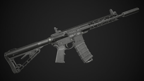 AR15 Rifle (Game Ready)