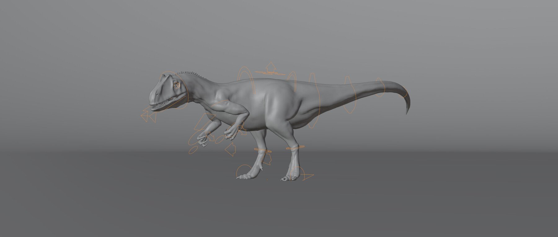 ArtStation - Allosaurus Dino Rigged Model (Blender) | Resources