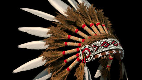 Native American Headdress | Indian Comanche Tribal Bonnet