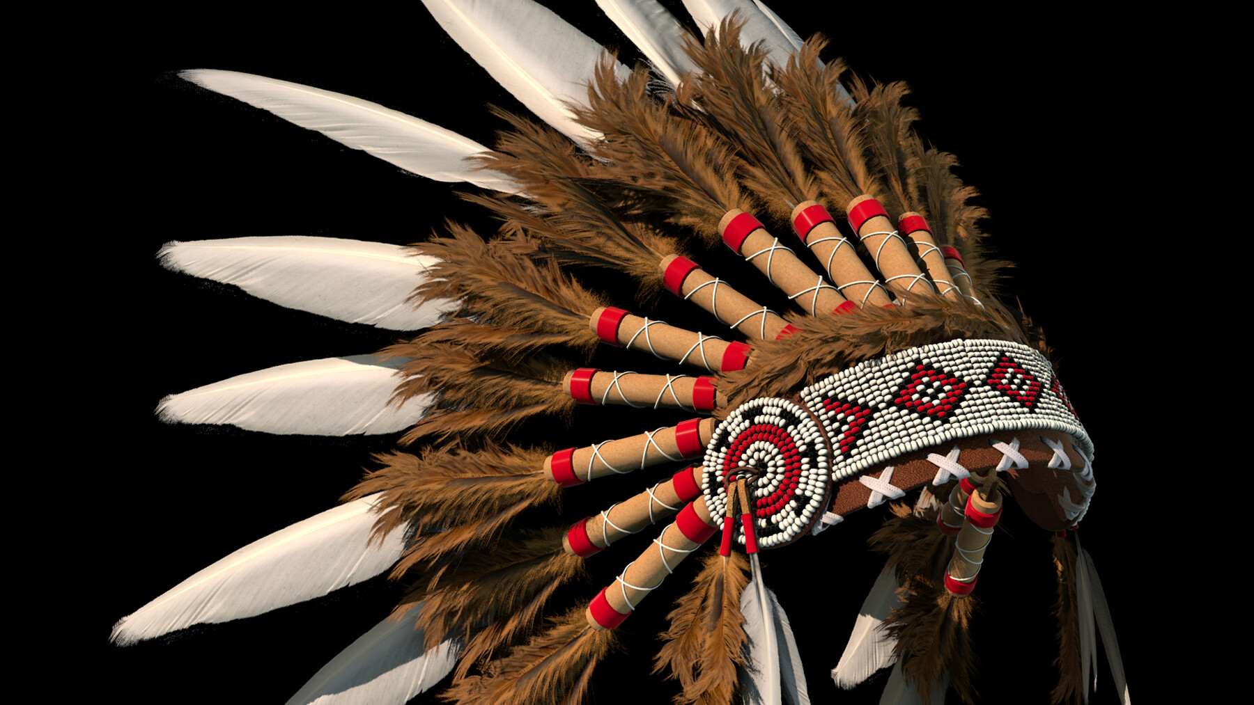 ArtStation - Native American Headdress | Indian Comanche Tribal Bonnet ...