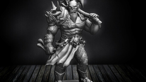 STL miniatura 75 mm Orco ready to print