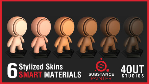 Stylized Skin Smart Materials for Substance Painter