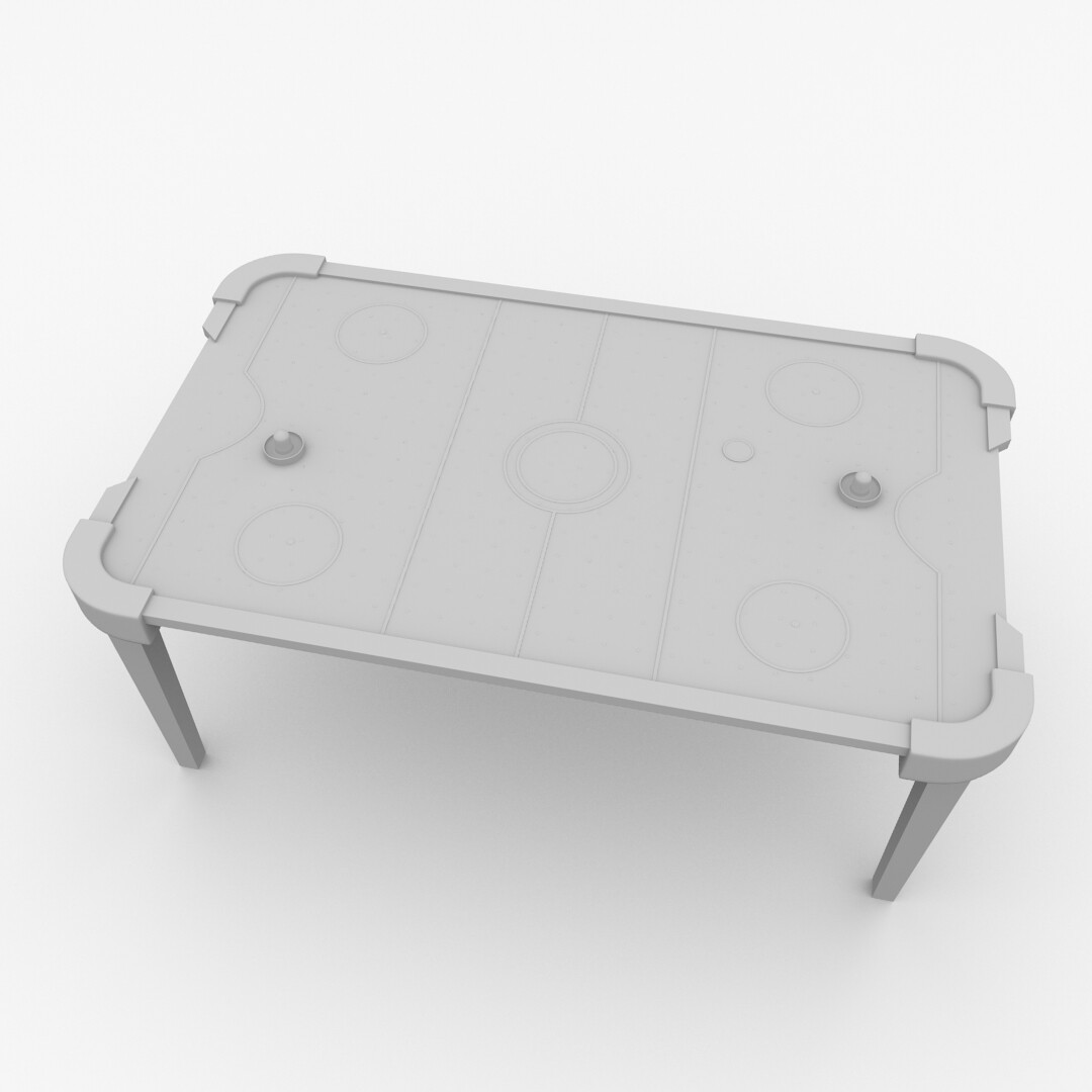ArtStation Air Hockey Table Game Assets