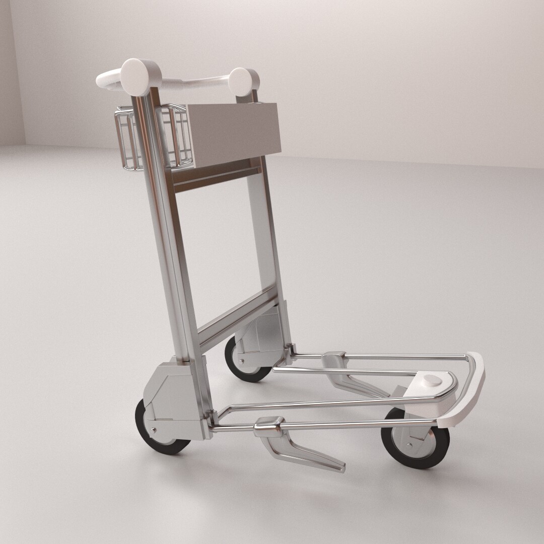 ArtStation - Airport Trolley | Game Assets