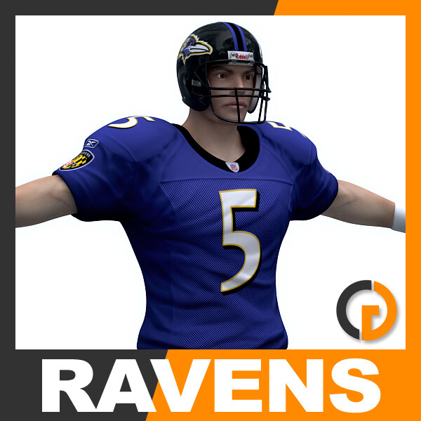 ArtStation - Baltimore Ravens NFL jersey