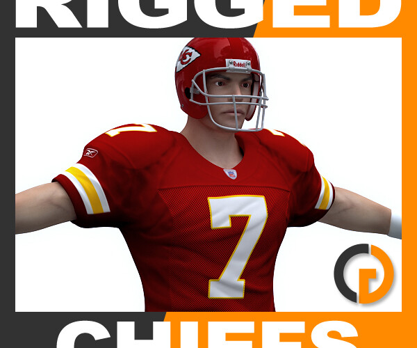 ArtStation - NFL Player Kansas City Chiefs - Rigged