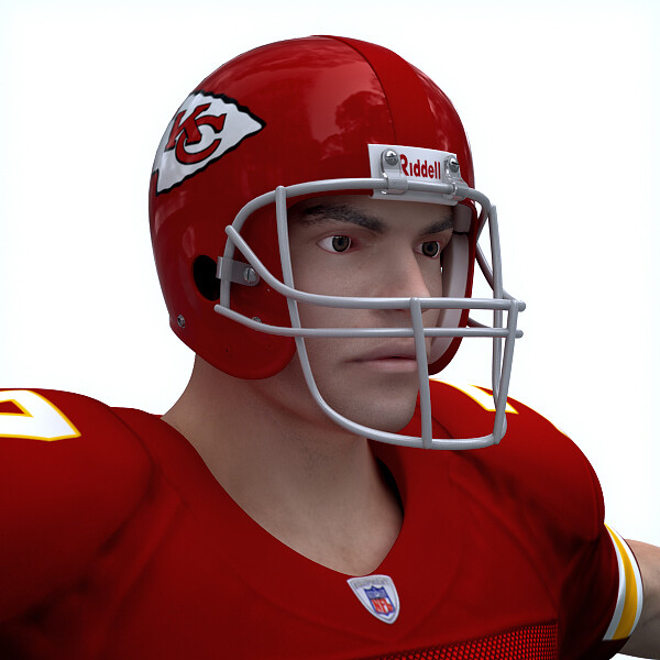 Kansas City Chiefs American Football Player Rigged Fur | 3D model