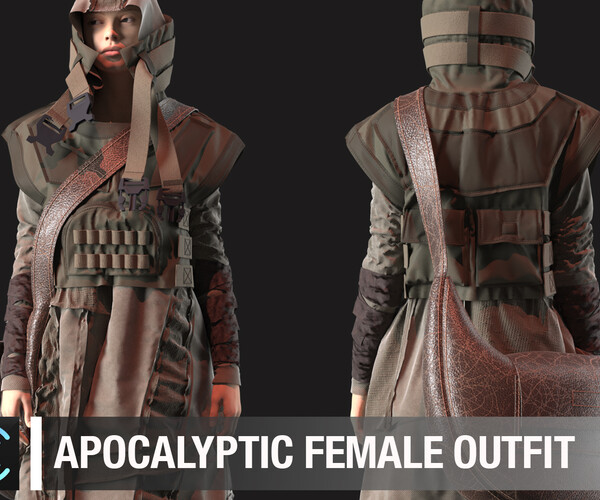 ArtStation - Apocalyptic female outfit