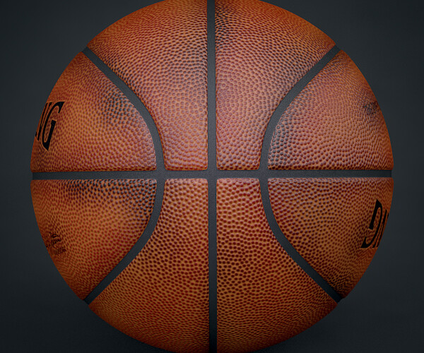 ArtStation Spalding NBA Official Used Basketball Game Ball Game Assets