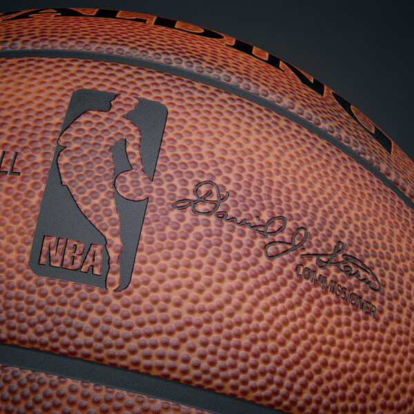 ArtStation Spalding NBA Official Used Basketball Game Ball Game Assets