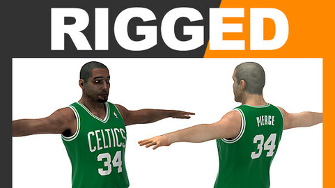 Rigged Basketball Player - Boston Celtics