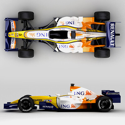 ArtStation - F1 2007 ING Renault R27 | Resources
