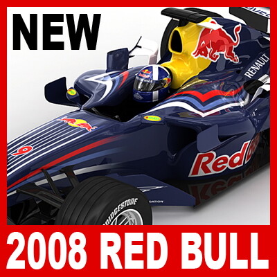 ArtStation - F1 2008 Red Bull RB4 | Game Assets
