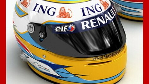 Helmet F1 2008 Fernando Alonso