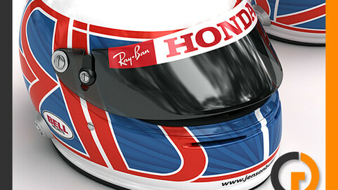 Helmet F1 2008 Jenson Button