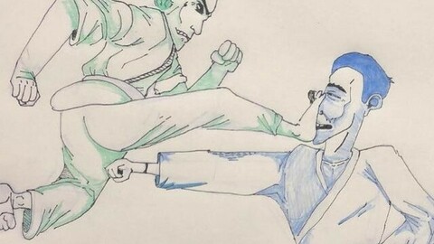 The green and the blue...