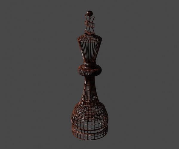 ArtStation Wooden King Chess Piece Resources