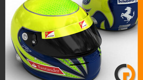 Helmet F1 2011 Felipe Massa
