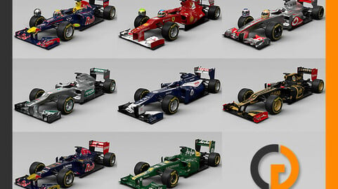 F1 2012 Cars and Helmets