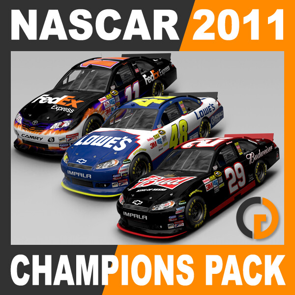 ArtStation - Nascar 2011 2010 Champions Cars | Game Assets