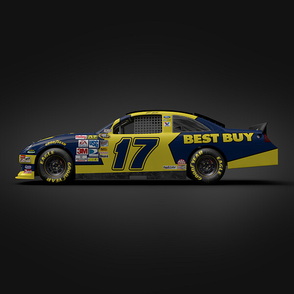 ArtStation - Nascar 2012 Car - Matt Kenseth Ford Fusion #17