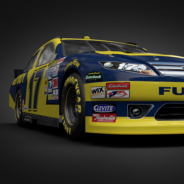 ArtStation - Nascar 2012 Car - Matt Kenseth Ford Fusion #17