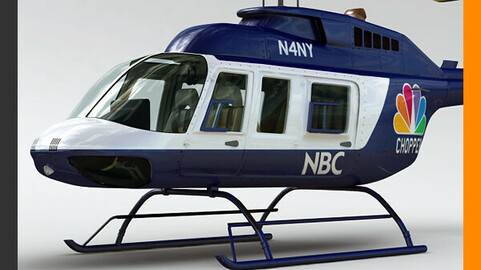 Helicopter News Bell 206L with Interior