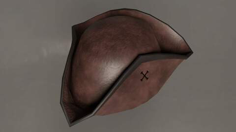 Tricorne Hat- Low Poly