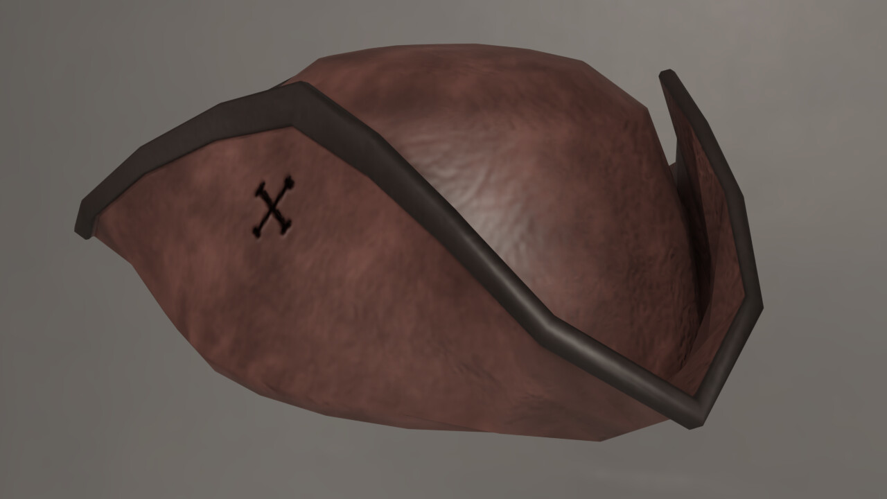 ArtStation Tricorne Hat Low Poly Game Assets