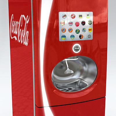 ArtStation - Coca Cola Freestyle Jet Fountain of the Future Vending ...