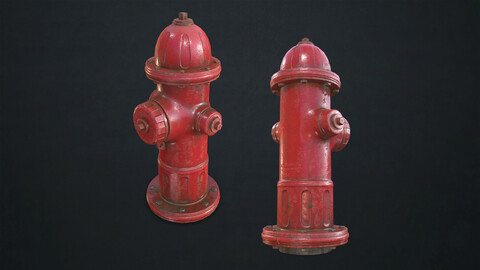 Fire Hydrant - Low Poly