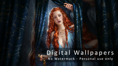 Behind the Curtain... - Digital Wallpapers