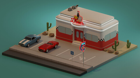 American diner exterior