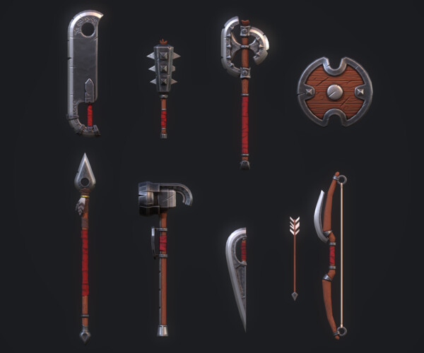 ArtStation - Stylized Weapon Pack | Game Assets