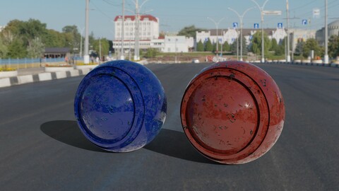 metal procedural  shader for blender