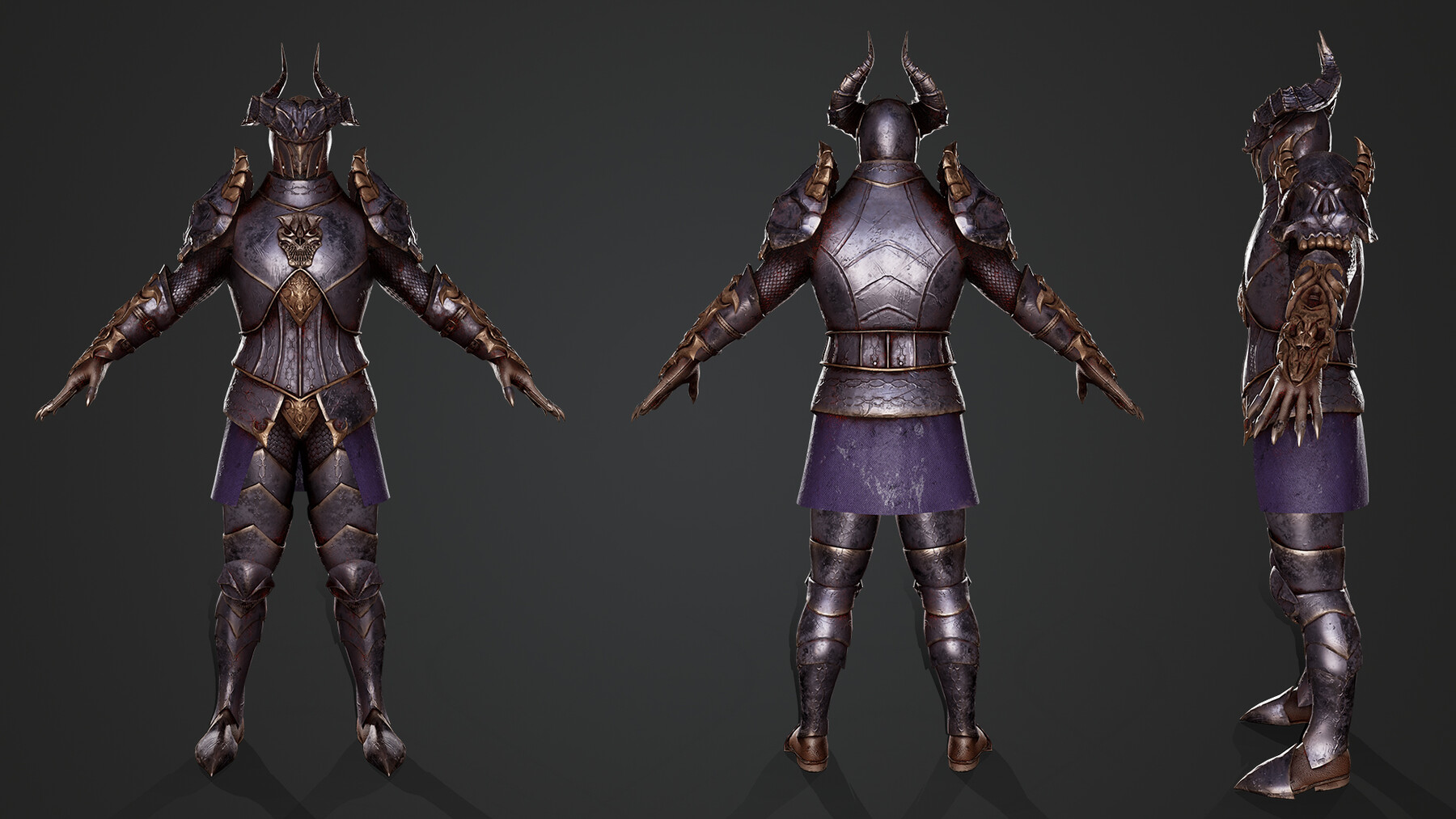 ArtStation - Horned Knight - Game Ready | Game Assets