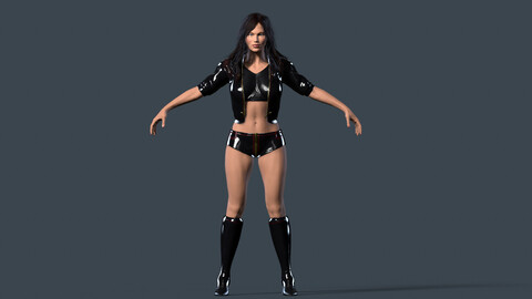 The devils daughter Low-poly 3D model