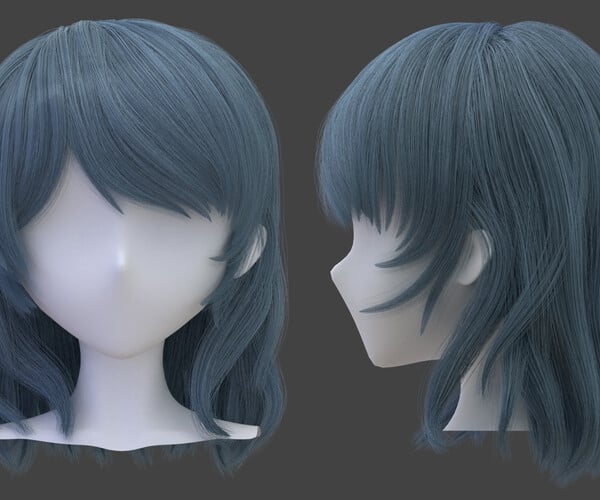 ArtStation - Anime Boy Hairstyles Pack (.Blend Files) | Game Assets