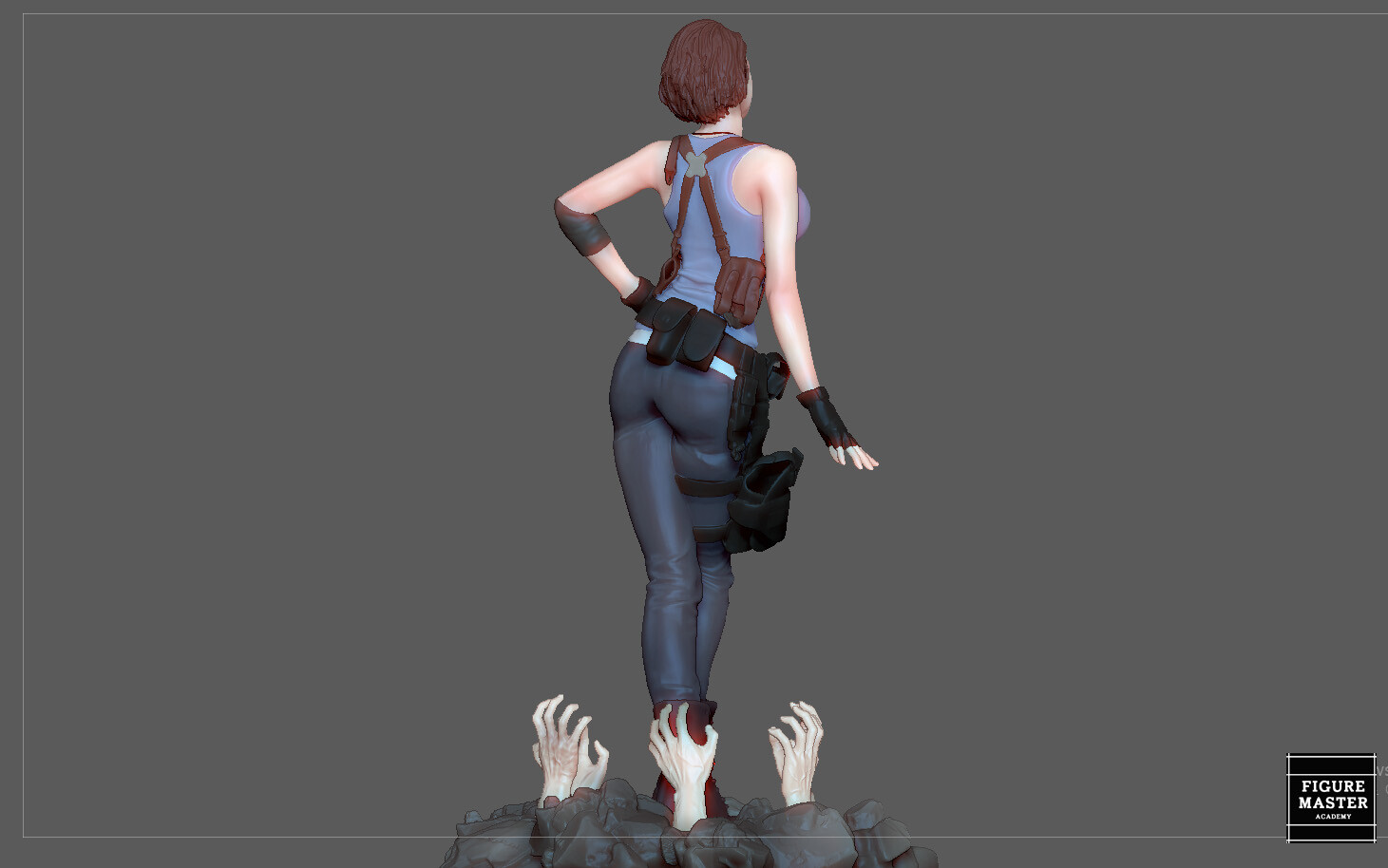 STL file JILL VALENTINE RESIDENT EVIL SEXY PRETTY GIRL GAME ANIME