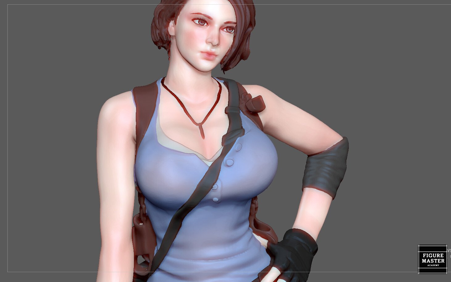 STL file JILL VALENTINE RESIDENT EVIL SEXY PRETTY GIRL GAME ANIME