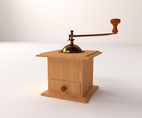 ArtStation Antique Coffee Grinder Game Assets