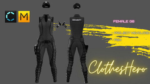 Police Female (jumpsuit + cap).