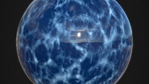 Blue marble material.