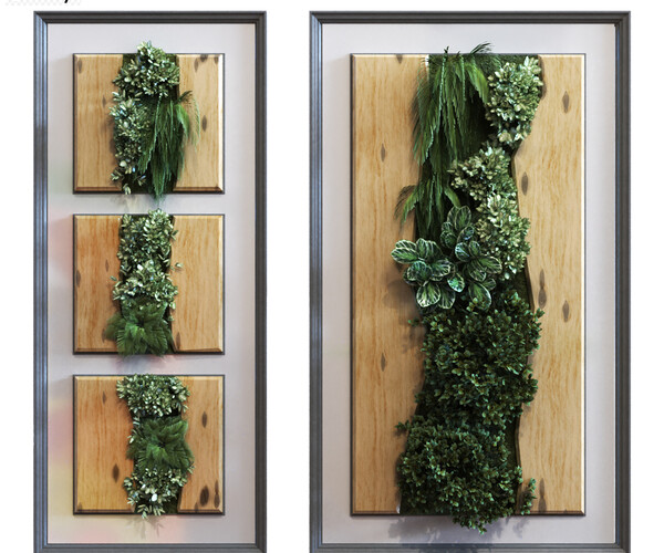 ArtStation green wall frame set 051 Resources