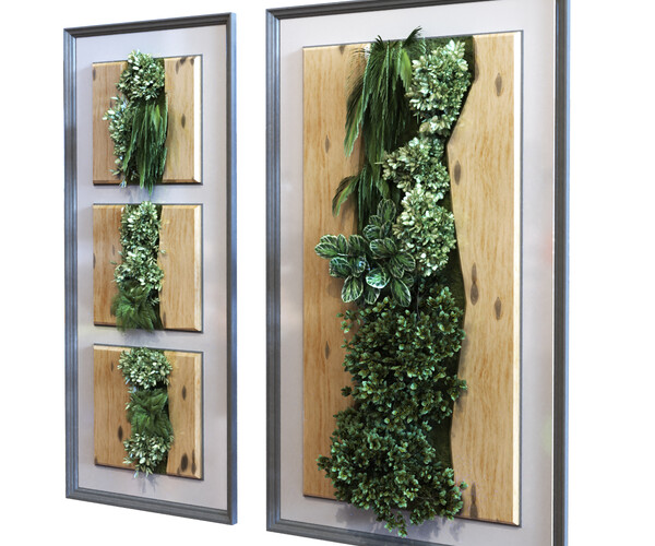ArtStation green wall frame set 051 Resources