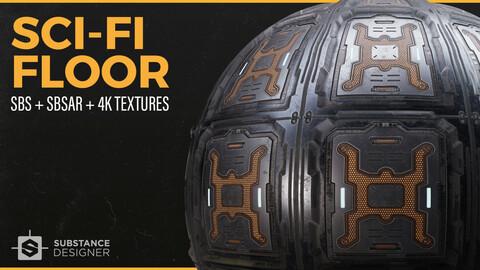 Sci-Fi Hard Surface Floor | Substance Designer | Free Resource