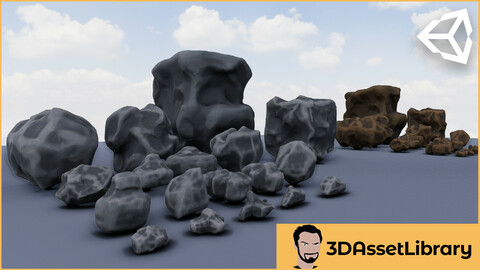 Stylized Rocks Vol 1 For Unity Engine