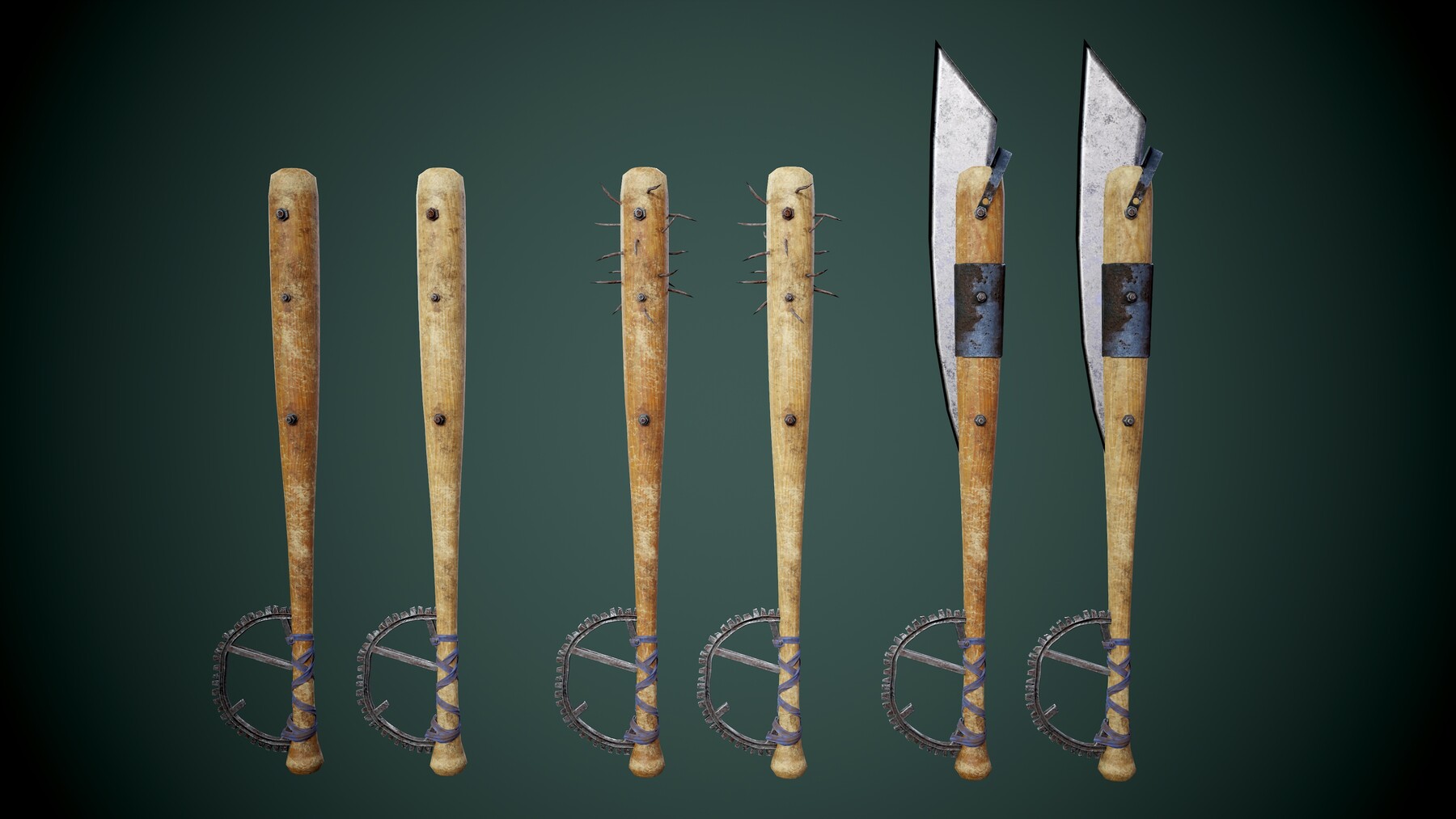 ArtStation - Baseball Bat - Post apocalyptic Stylized